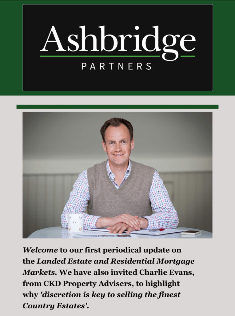 Welcome to our first periodical update on the Landed Estate and Residential Mortgage Markets